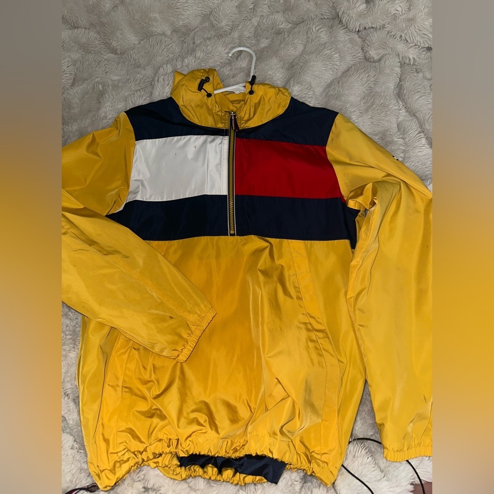 Tommy Hilfiger Yellow and Red Windbreaker
